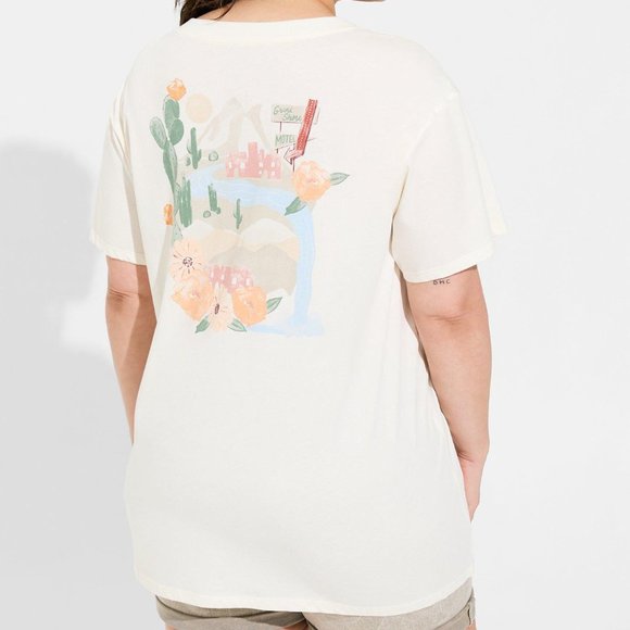 ❤️NWT VINTAGE TORRID TEE DESERT FLORAL PRINT RELAXED FIT VINTAGE 100% COTTON 2X - Picture 4 of 11